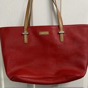 Womans Nautica  Red Tote Bag‎ Handbag/purse Large Pockets/strap